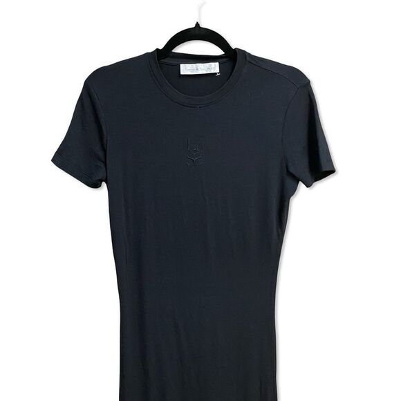 Ludovic de Saint Sernin logo-embroidered maxi dress short sleeve Revolve FWRD M - Picture 5 of 11